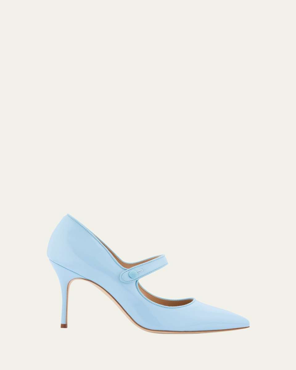 Fabio Patent Mary Jane Pumps